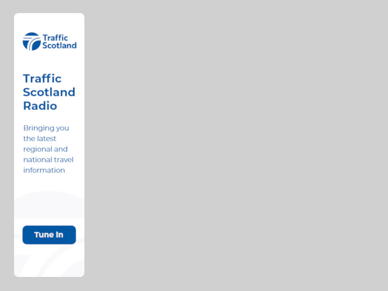 Traffic Scotland Radio banner example