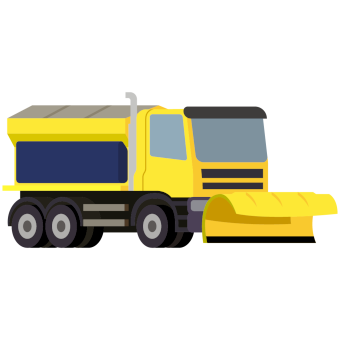 icon of a yellow gritter truck