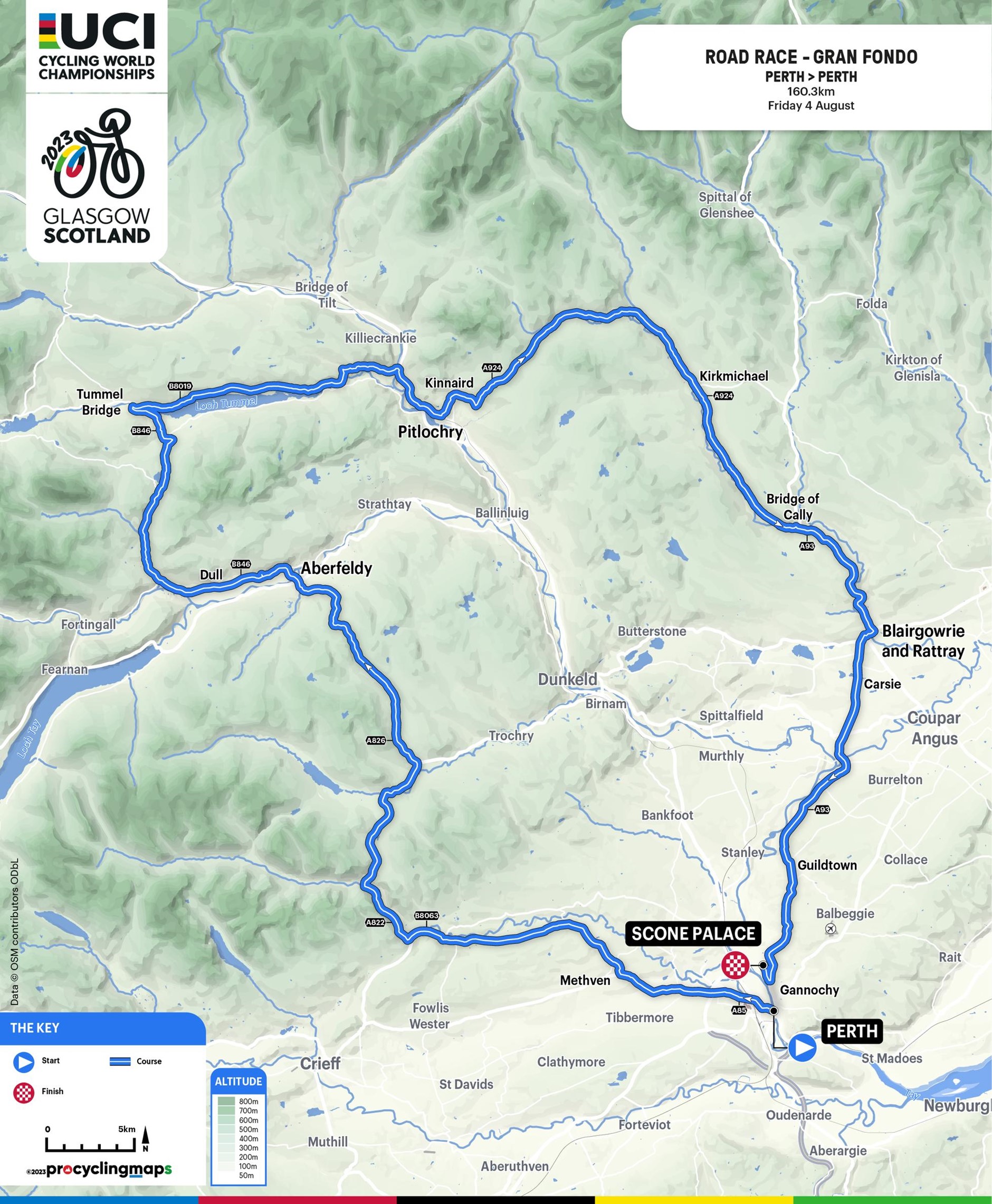 Map of Gran Fondo