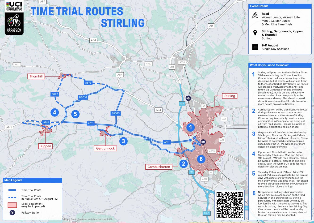 UCI Map for Stirling events