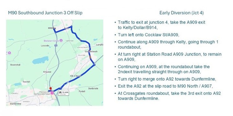 early diversion junction 4 map.