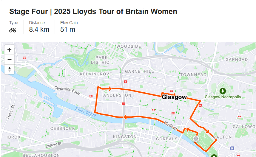 Women's Tour Of Britain in Glasgow City 