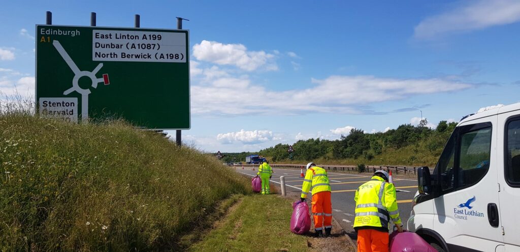 Roadside litter collection