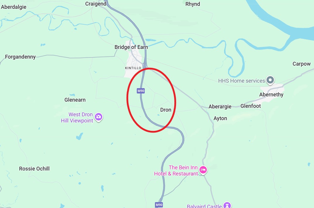 M90 Dron To Bridge Of Earn 