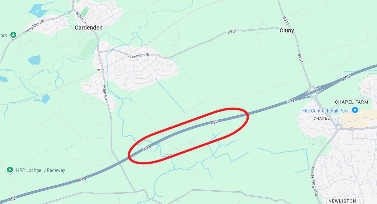 A92 at Cardenden