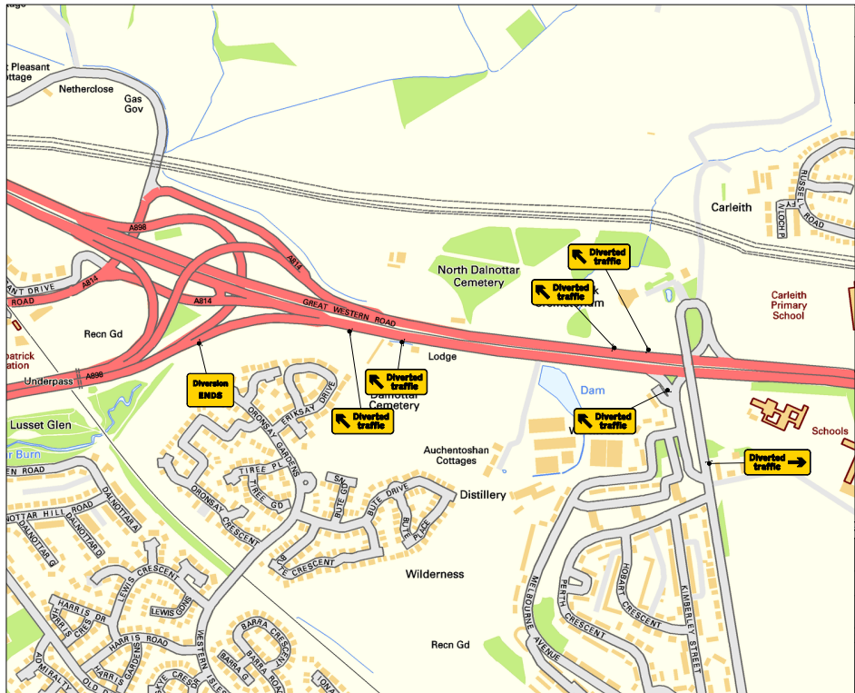 A82 Dalnottar Interchange 