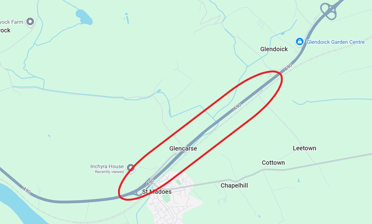 A90 St Madoes to Glendoick Roadworks 