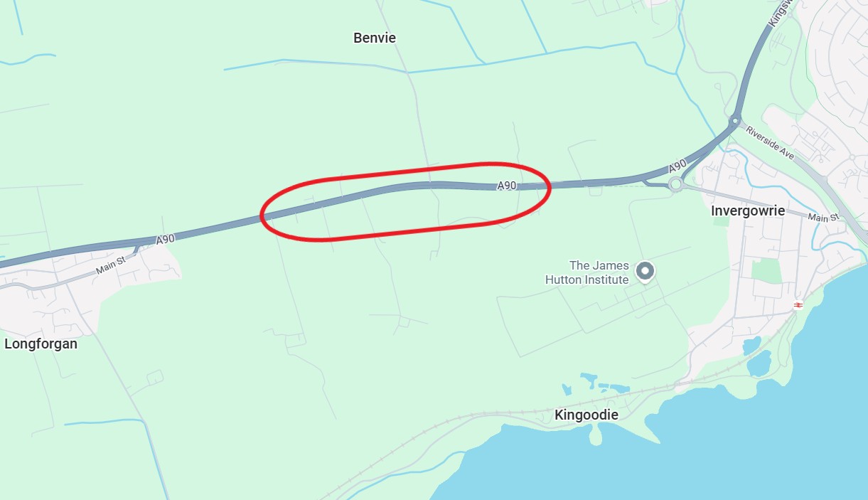 A90 Dundee and Longforgan 