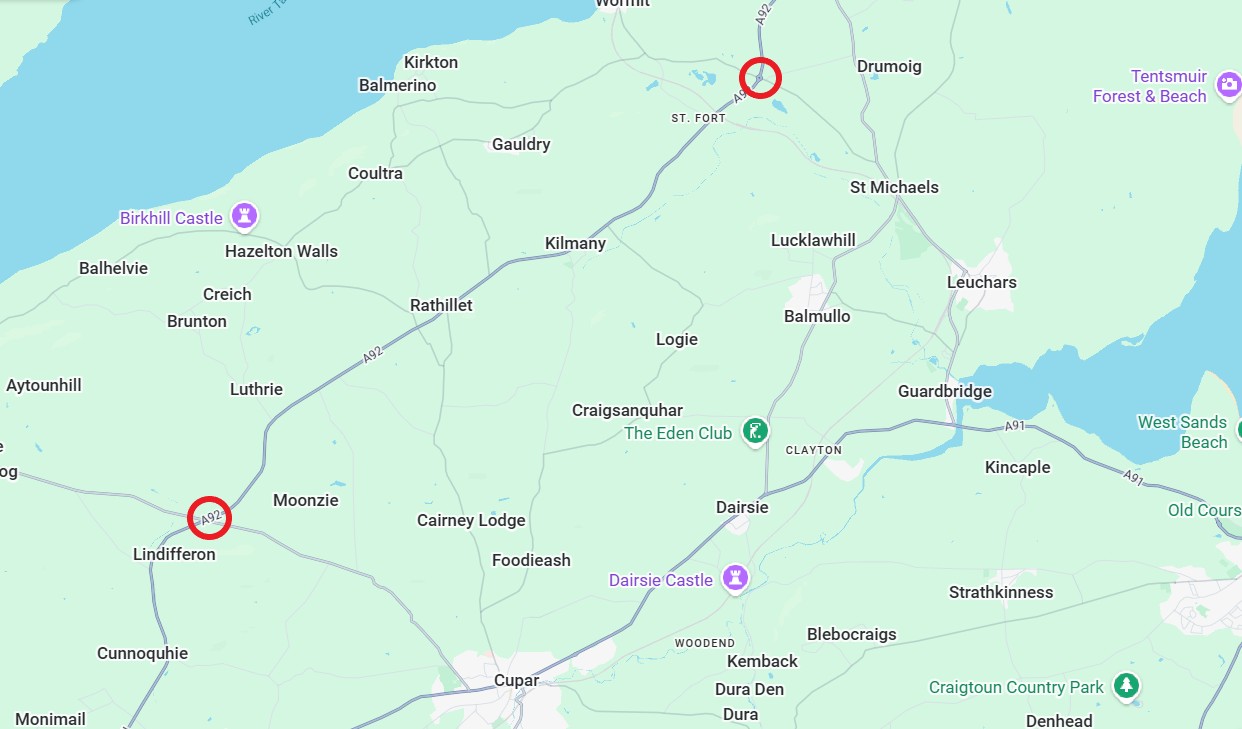 A92 North East Fife Roadworks 