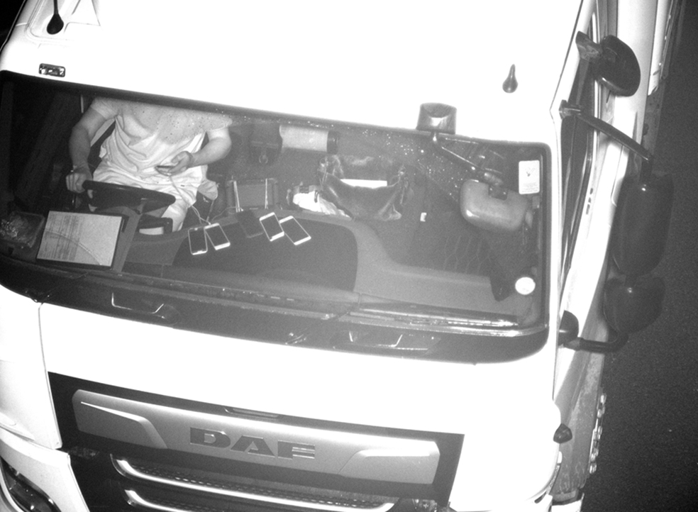 Phones and no seatbelt 