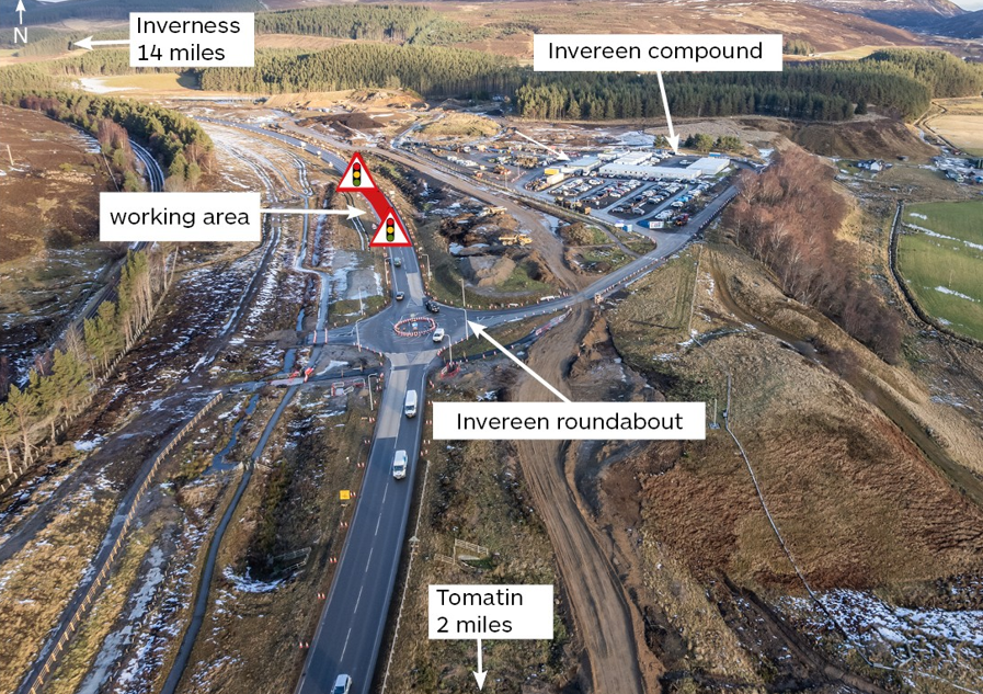 Tomatin and Moy Roadworks 