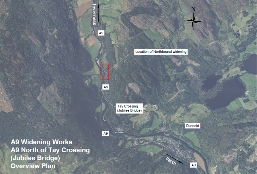 A9 Dualling North of Jubilee Bridge Tay Crossing