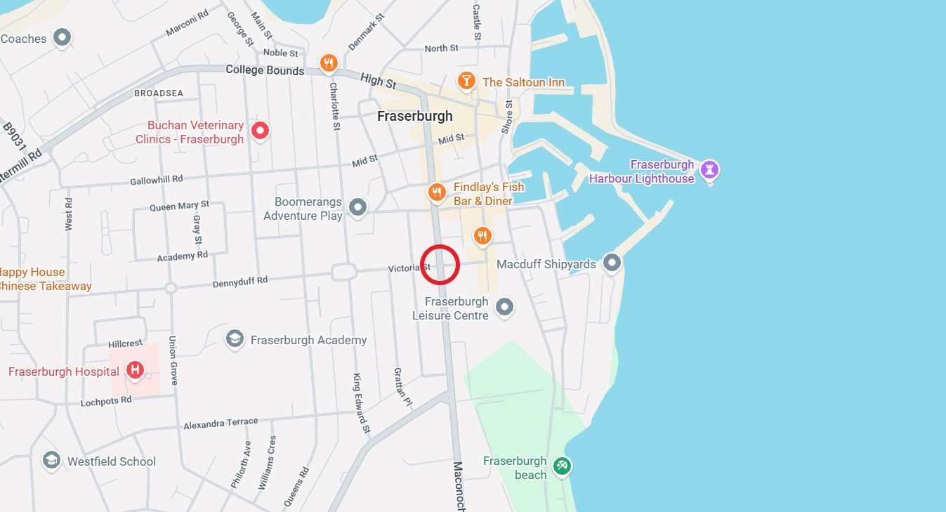 A90 Saltoun Place-Victoria Street in Fraserburgh