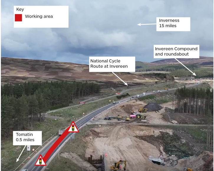 A9 Tomatin Overnight Works