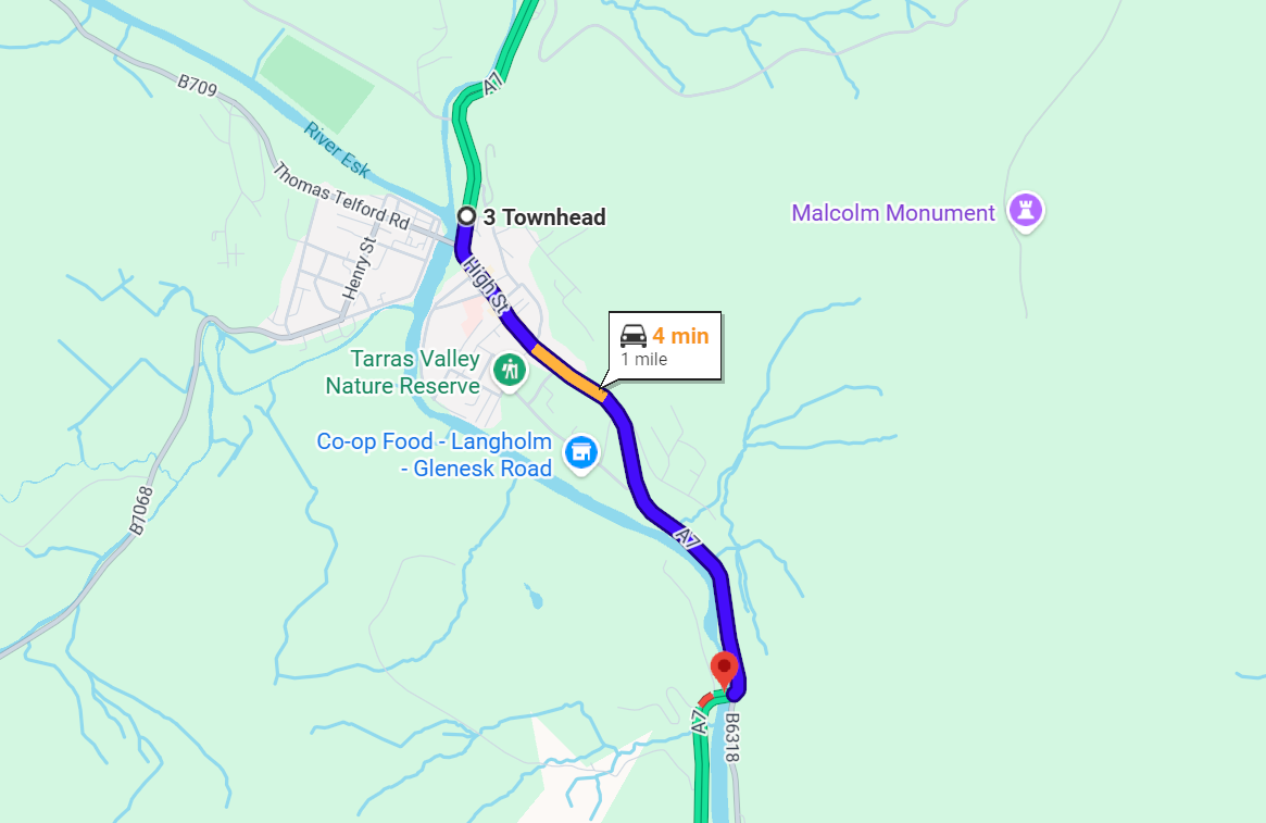 A7 River Esk Roadworks 