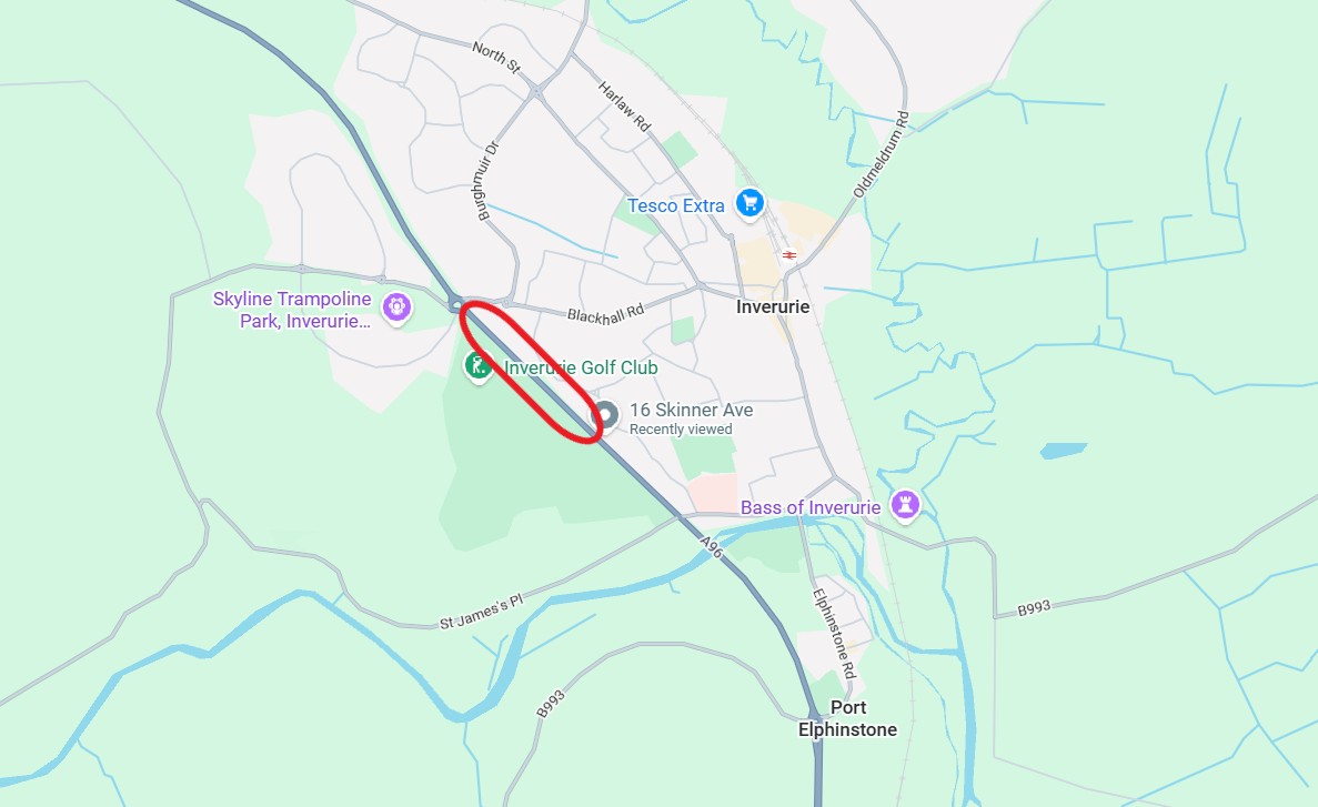 A96 at Inverurie June 2026