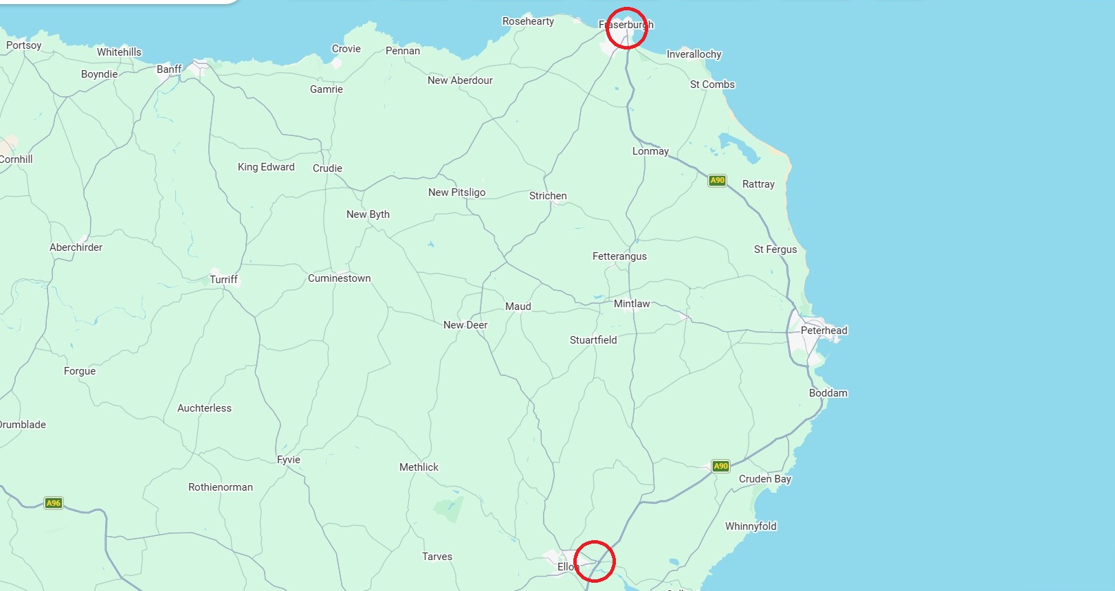 A90 Ellon To Fraserburgh Roadworks 
