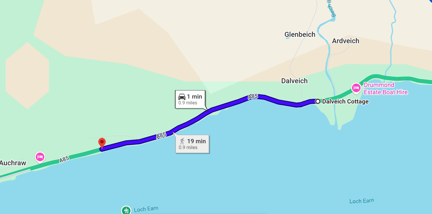 A85 Dalveich Roadworks 