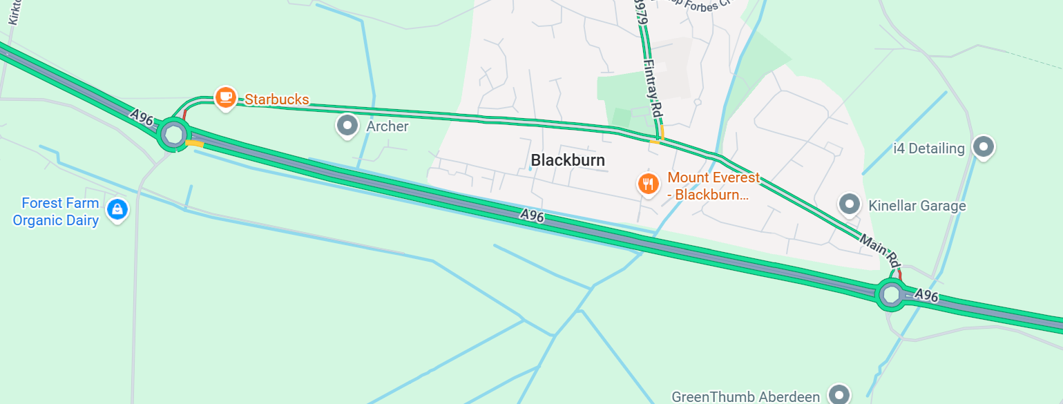 A96 Woodland Roadworks