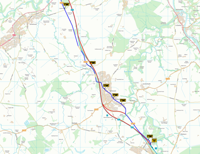 M74 Junction 8-9 
