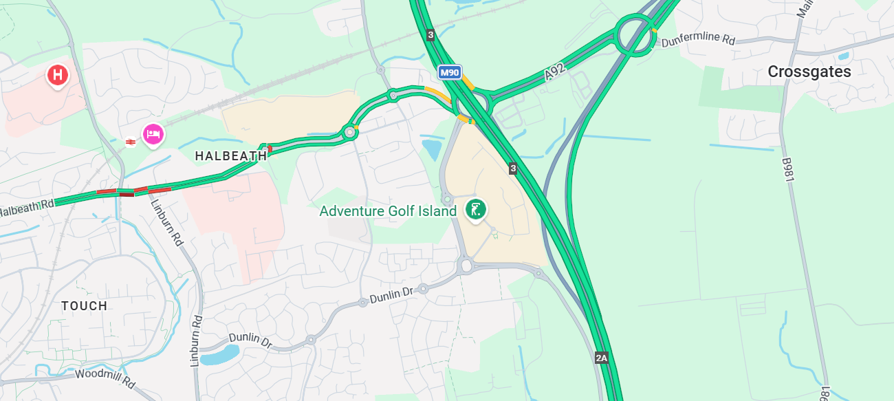 M90 Halbeath Roadworks 