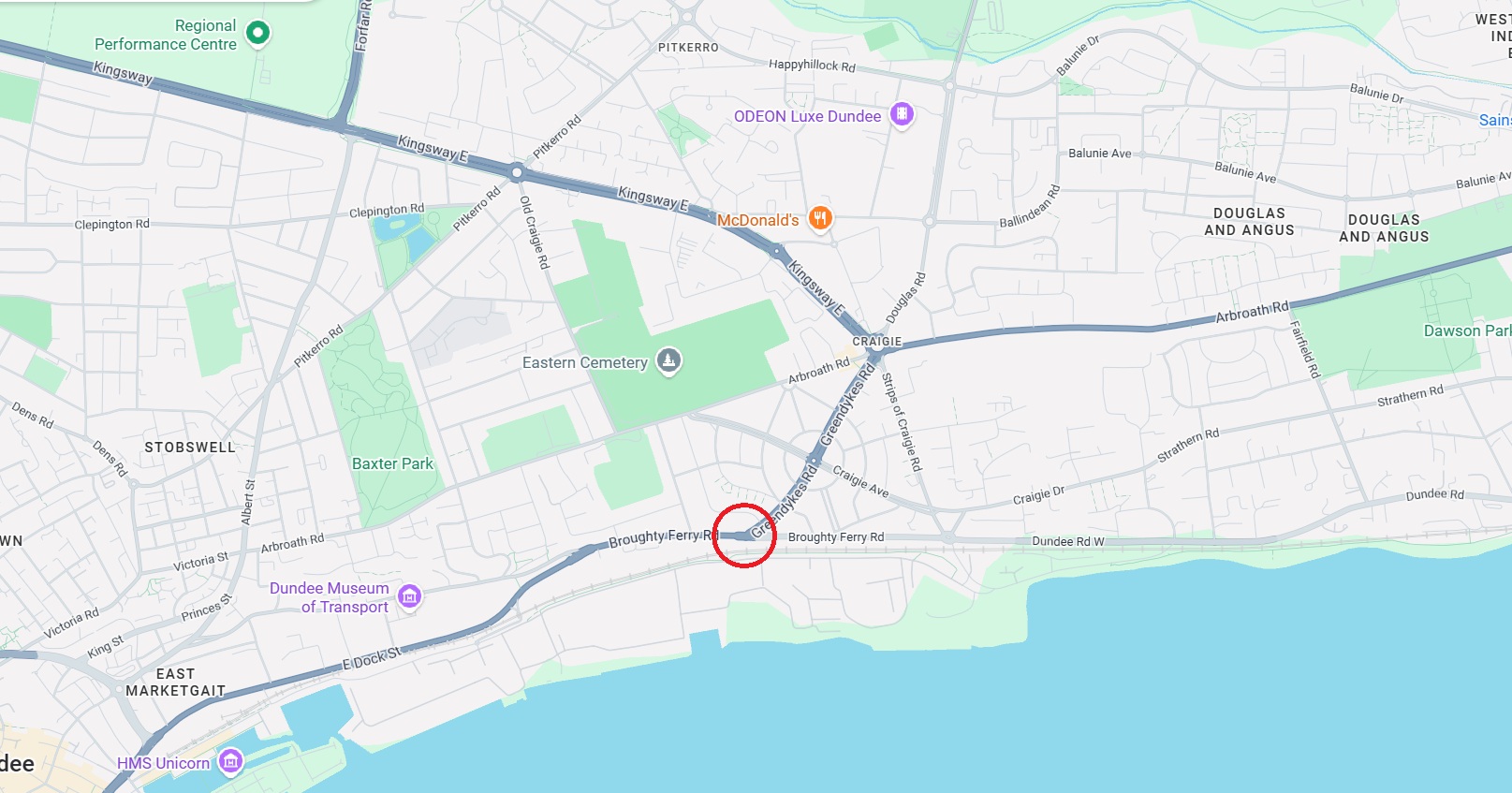 A92 Greendykes Location